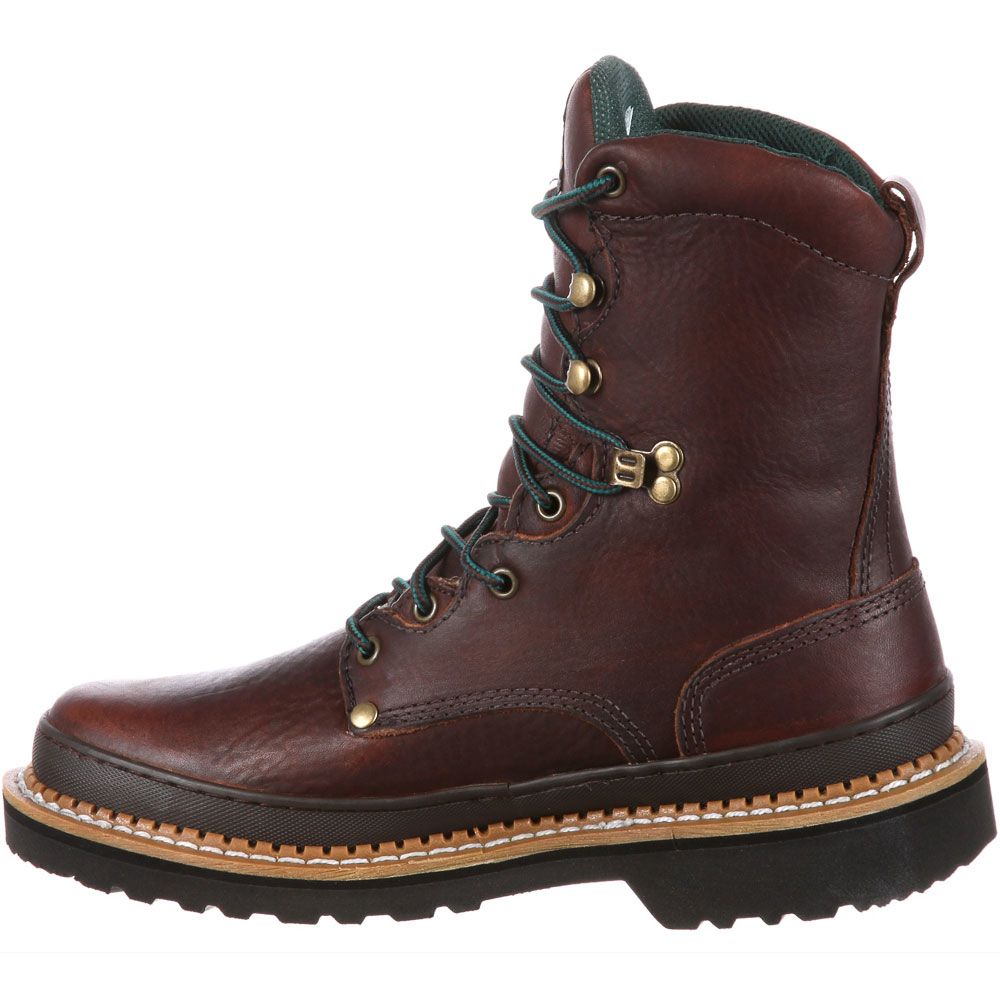Georgia Boot G8274 Non-Safety Toe Work Boots - Mens Brown Back View