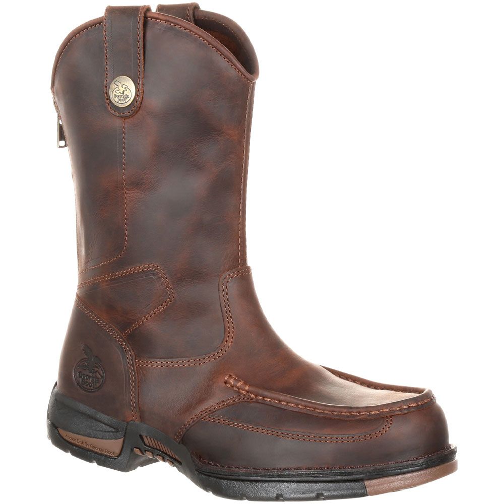Georgia Boot Athens Non-Safety Toe Work Boots - Mens Dark Brown