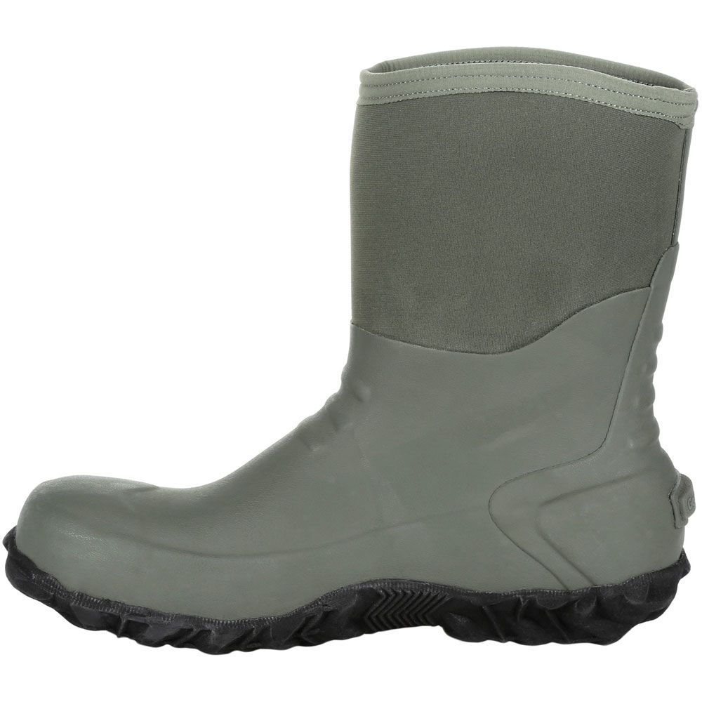 Georgia Boot Gb00231 Mid Rubber Mens Winter Boots Green Back View