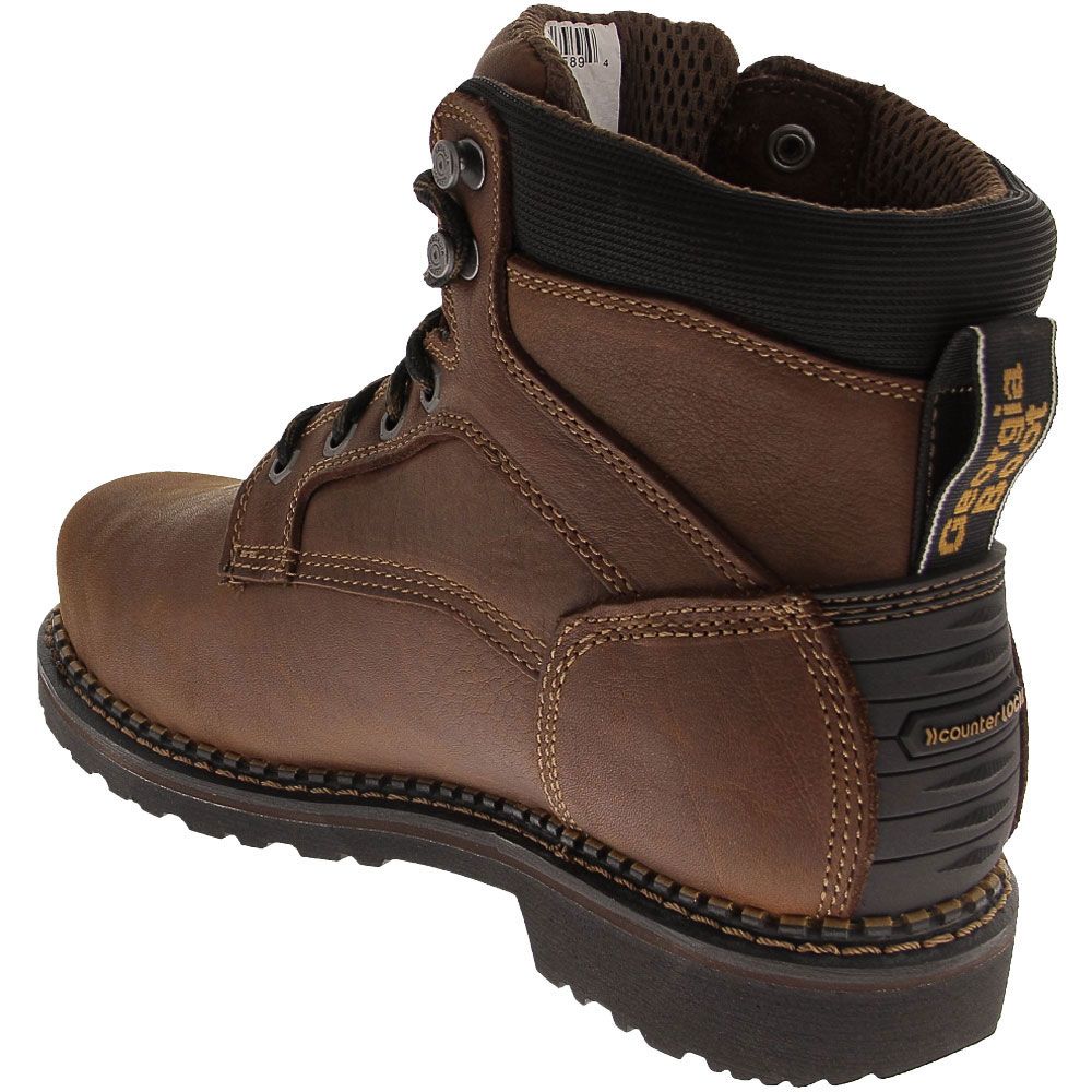 Georgia Boot Gb00322 Safety Toe Work Boots - Mens Brown Back View