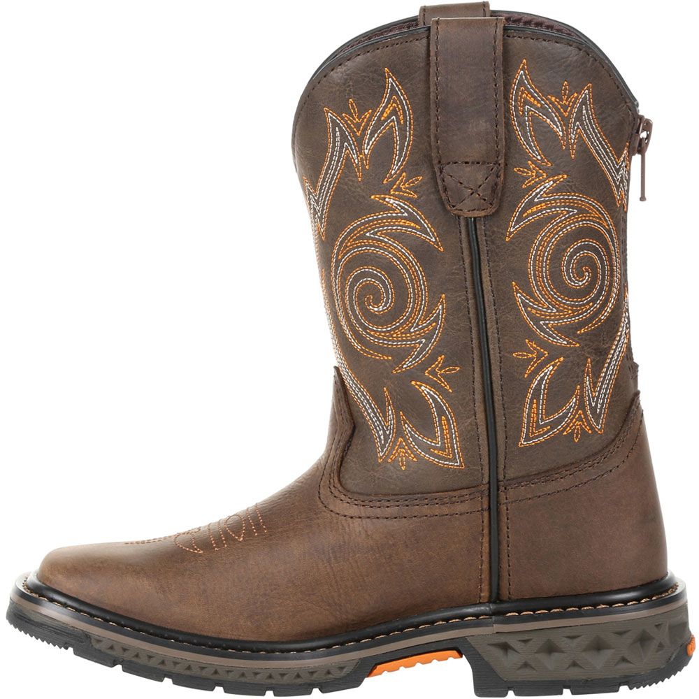 Georgia Boot Gb00342c Western Boots - Boys | Girls Brown Back View