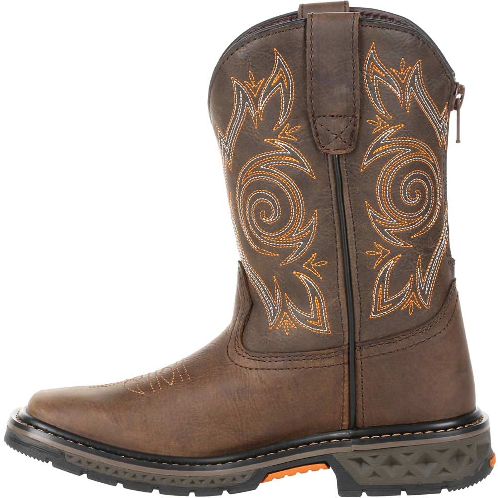 Georgia Boot Gb00342y Western Boots - Boys | Girls Brown Back View