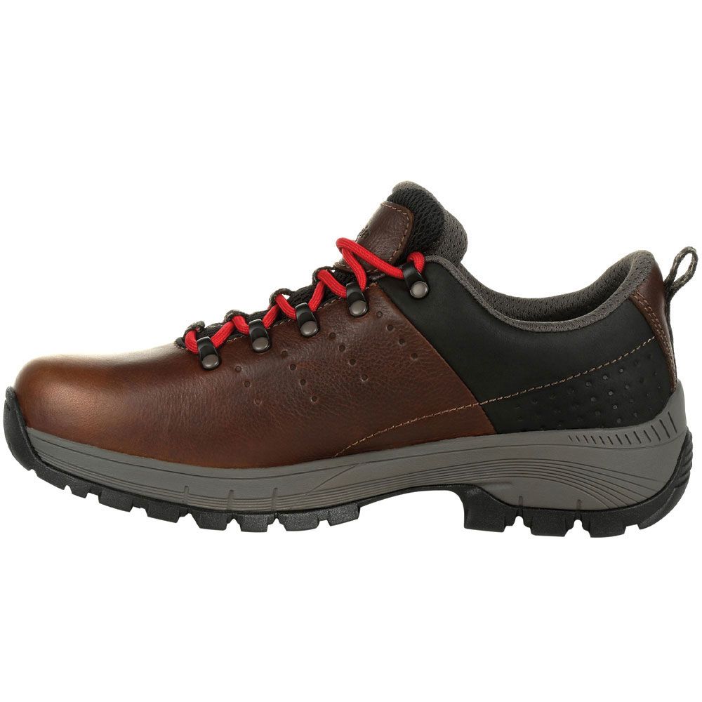 Georgia Boot Eagle Trail GB00398 Mens Non-Safety Toe Work Shoes Brown Back View