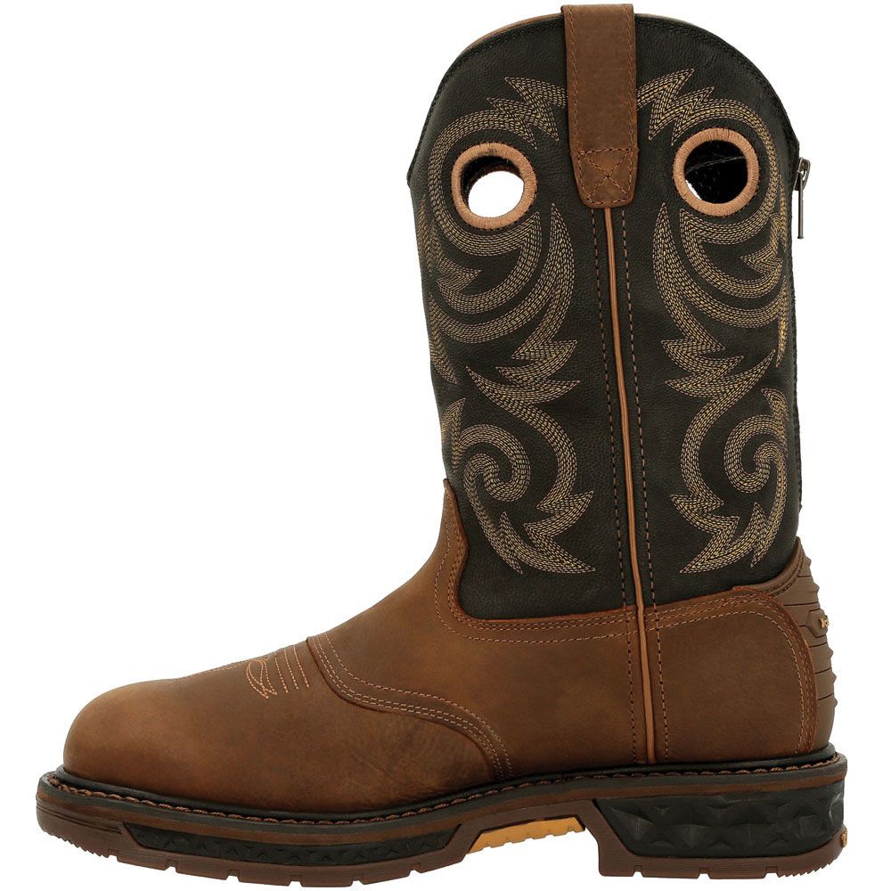 Georgia Boot CarboTec LT GB00438 Mens Western Boots Black Brown Back View