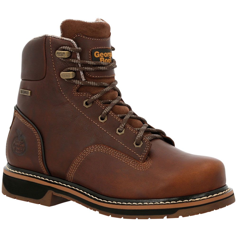 Georgia Boot AMP LT Edge GB00465 Mens Safety Toe Work Boots Brown