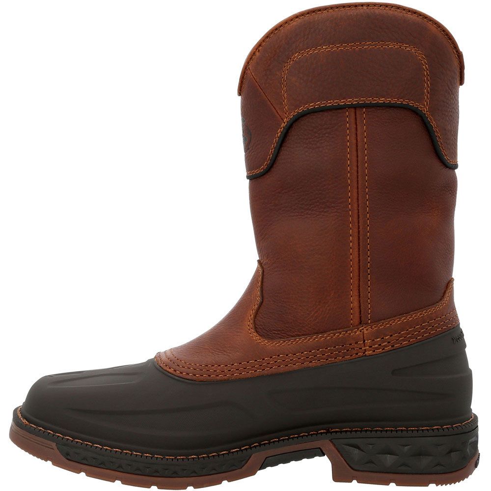 Georgia Boot CarboTec LTR Gb00471 Mens Safety Toe Work Boots Brown Back View