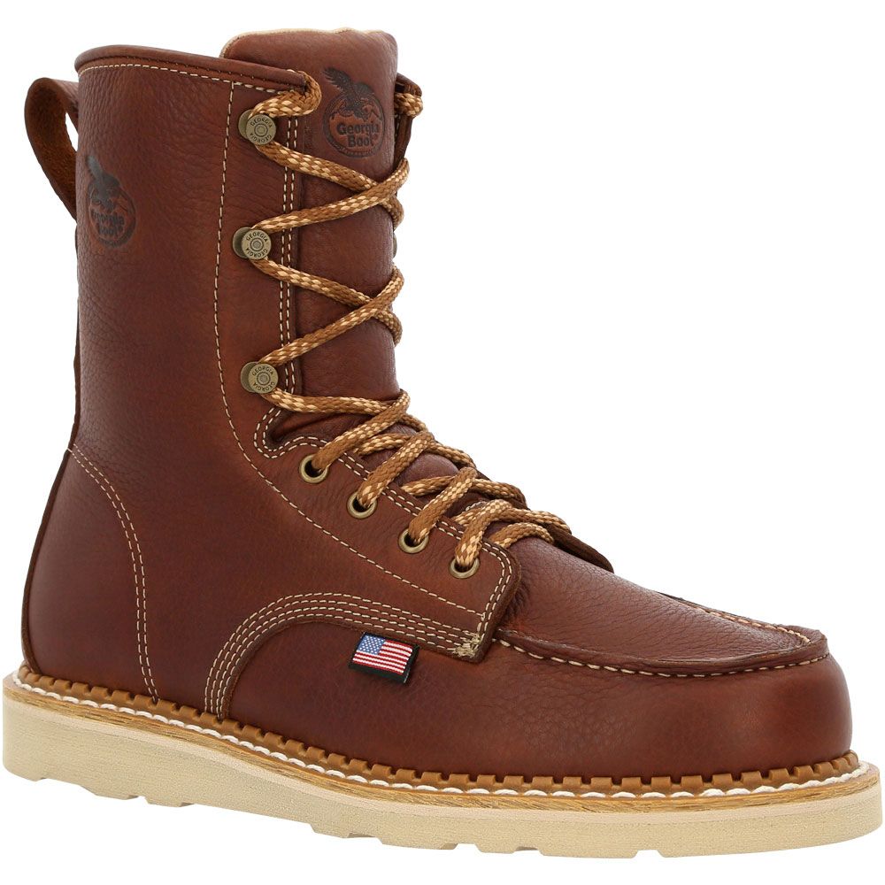 Georgia Boot GB00480 Wedge Mens Non-Safety Toe Work Boots Brown