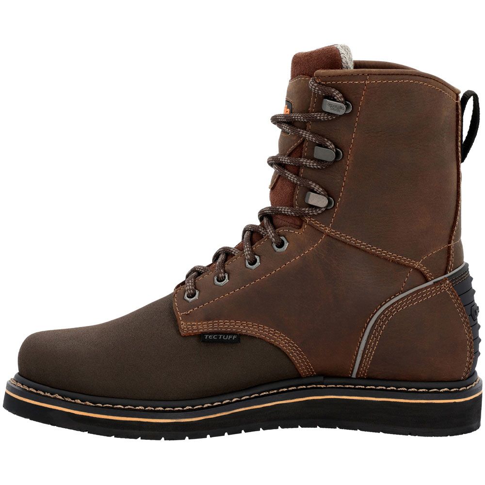Georgia Boot AMP LT GB00520 Non-Safety Toe Work Boots - Mens Brown Back View
