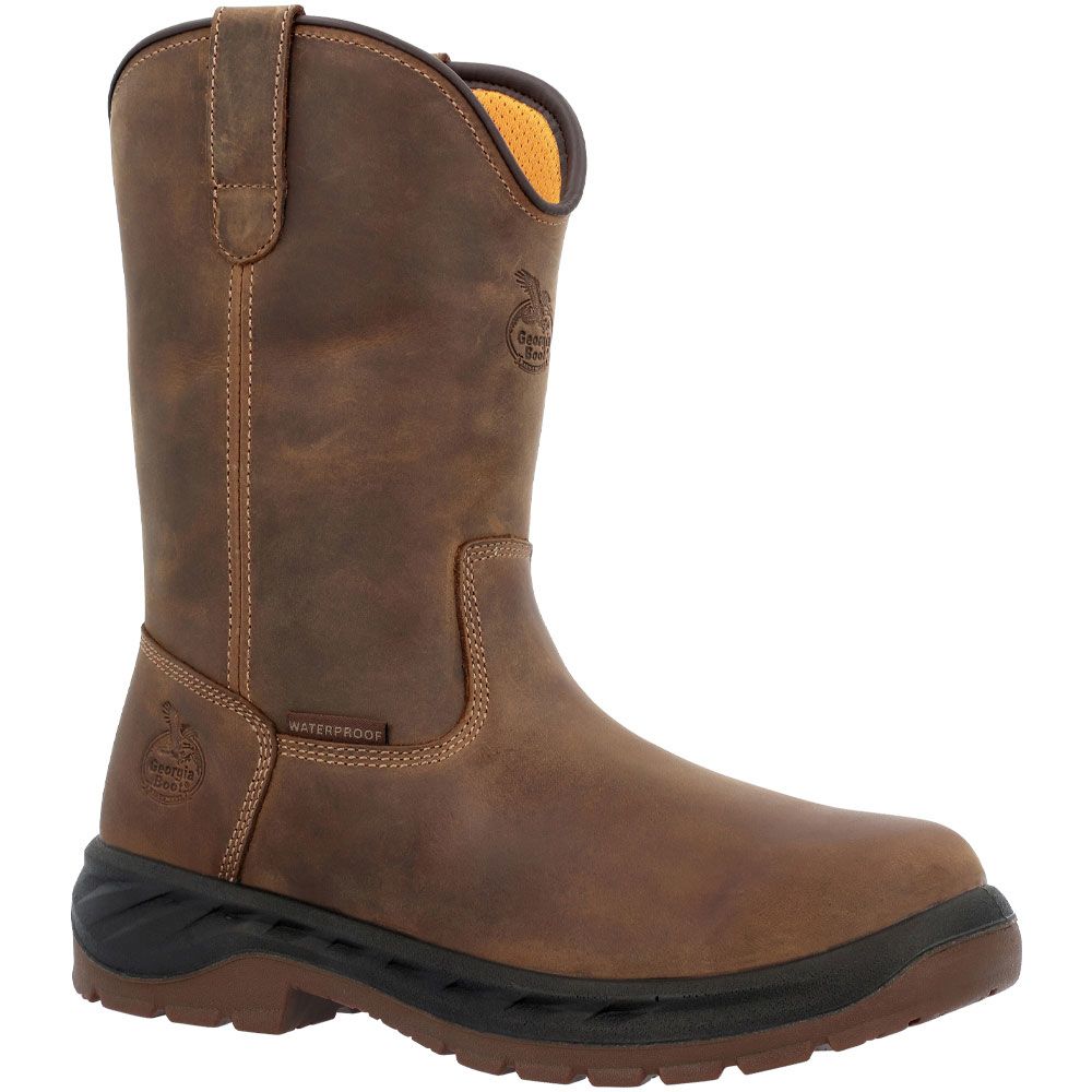 Georgia Boot OT Pull On GB00523 Non-Safety Toe Work Boots - Mens Brown