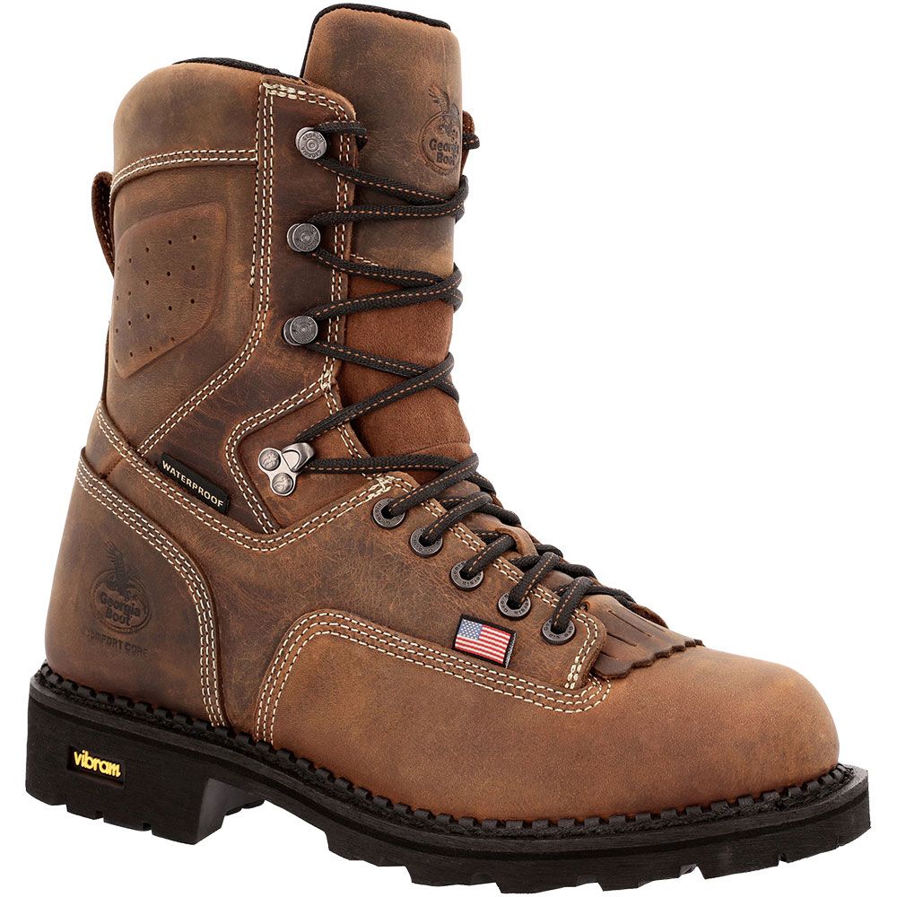 Georgia Boot USA Logger GB00538 Non-Safety Toe Work Boots - Mens Brown