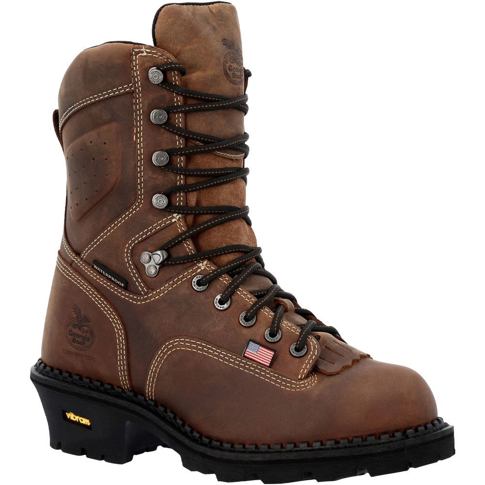 Georgia Boot USA Logger GB00540 Composite Toe Work Boots - Mens Crazy Horse