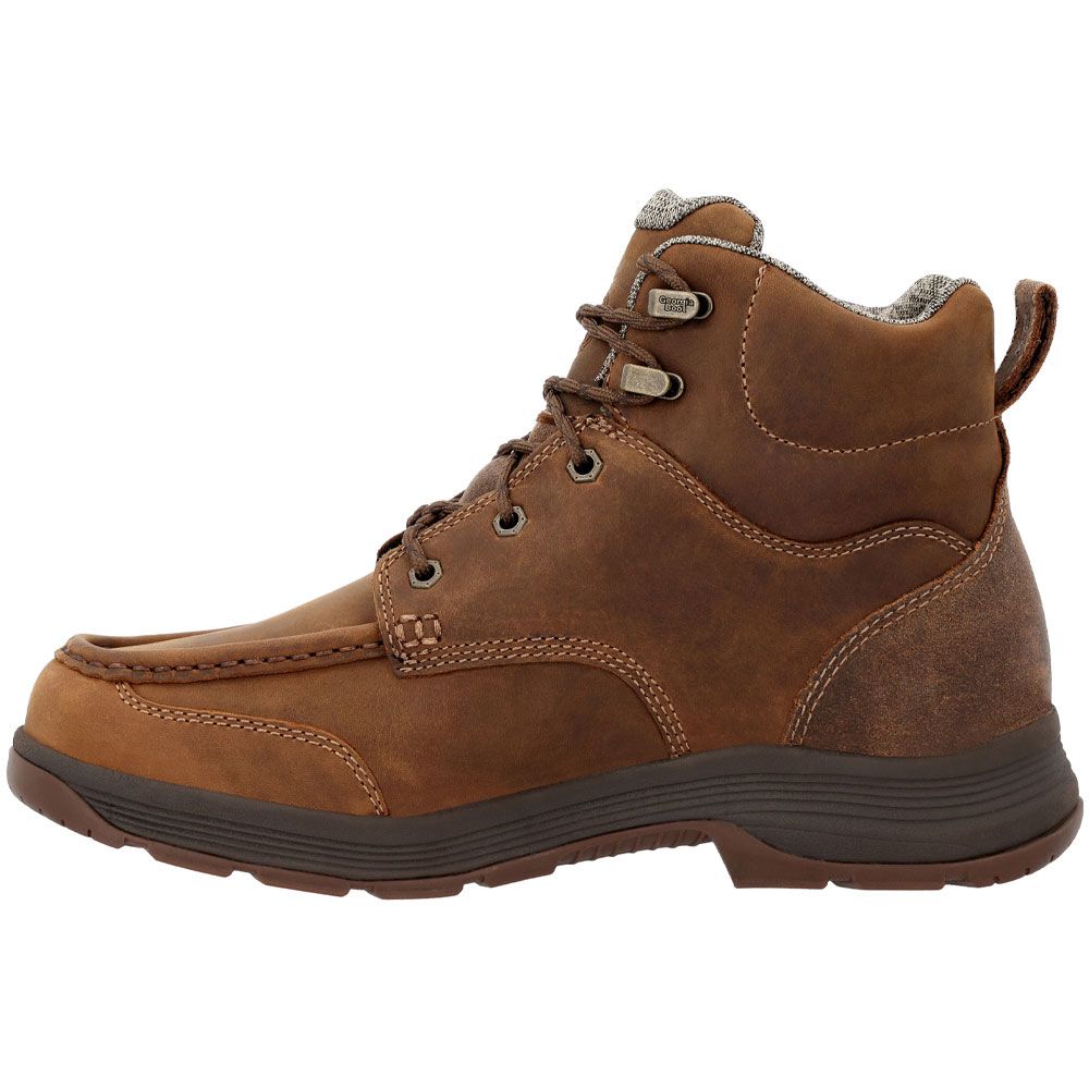 Georgia Boot Athens Superlyte GB00547 Soft Toe Work Boots - Mens Brown Back View