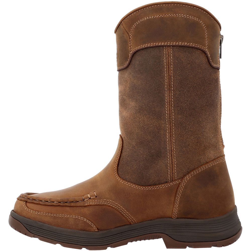 Georgia Boot Athens Superlyte GB00549 11" WP Soft Toe Mens Boots Brown Back View