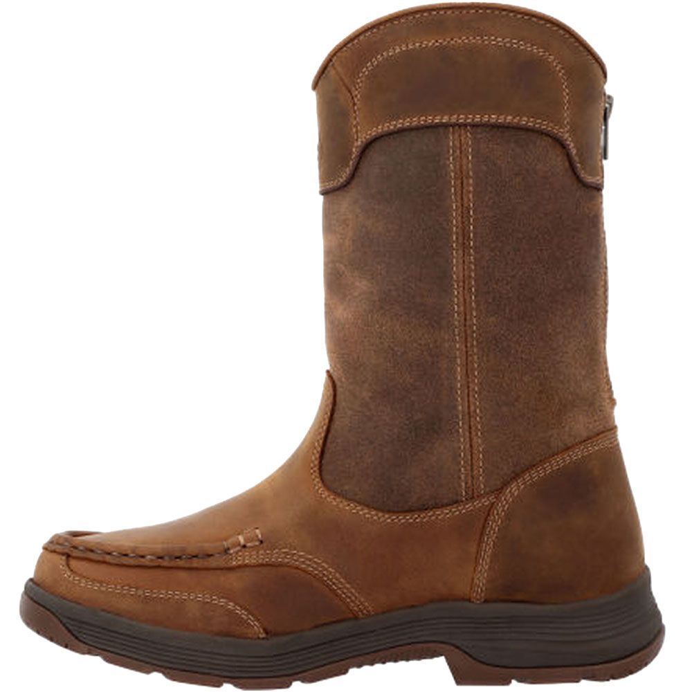 Georgia Boot Athens Superlyte GB00550 Mens Safety Toe Work Boots Brown Back View