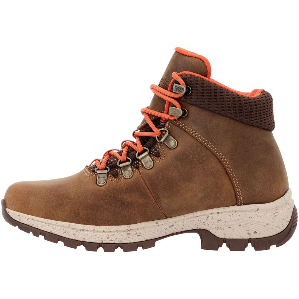 Georgia Boot Eagle Trail GB00558 Womens Non-Safety Toe Work Boots Brown Back View