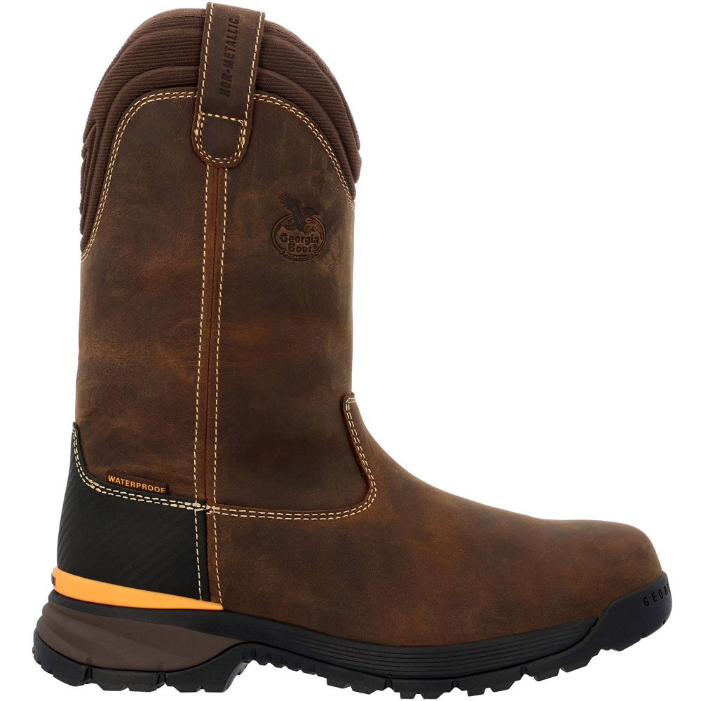 Geogria Boot TBD GB00598 Mens 11" Non-Safety Toe Boots Brown Side View