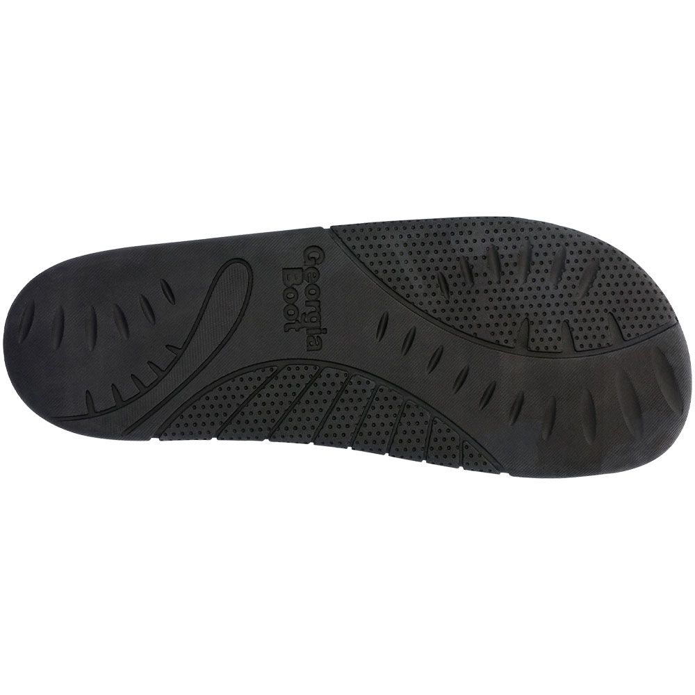 Georgia Boot AMP GB00600 Slide Sandals - Mens Black Sole View