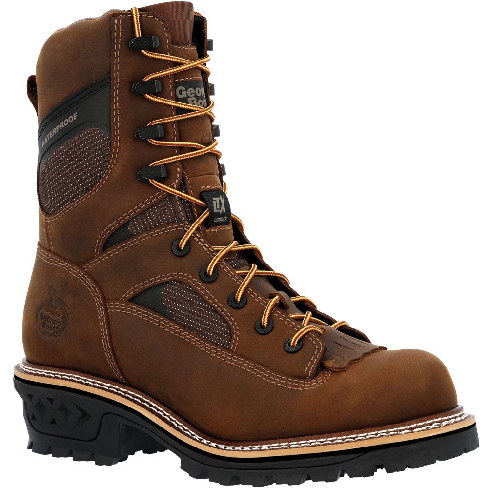 Georgia Boot GB00617 LTX Logger 9" Composite Toe Work Boots - Mens Brown