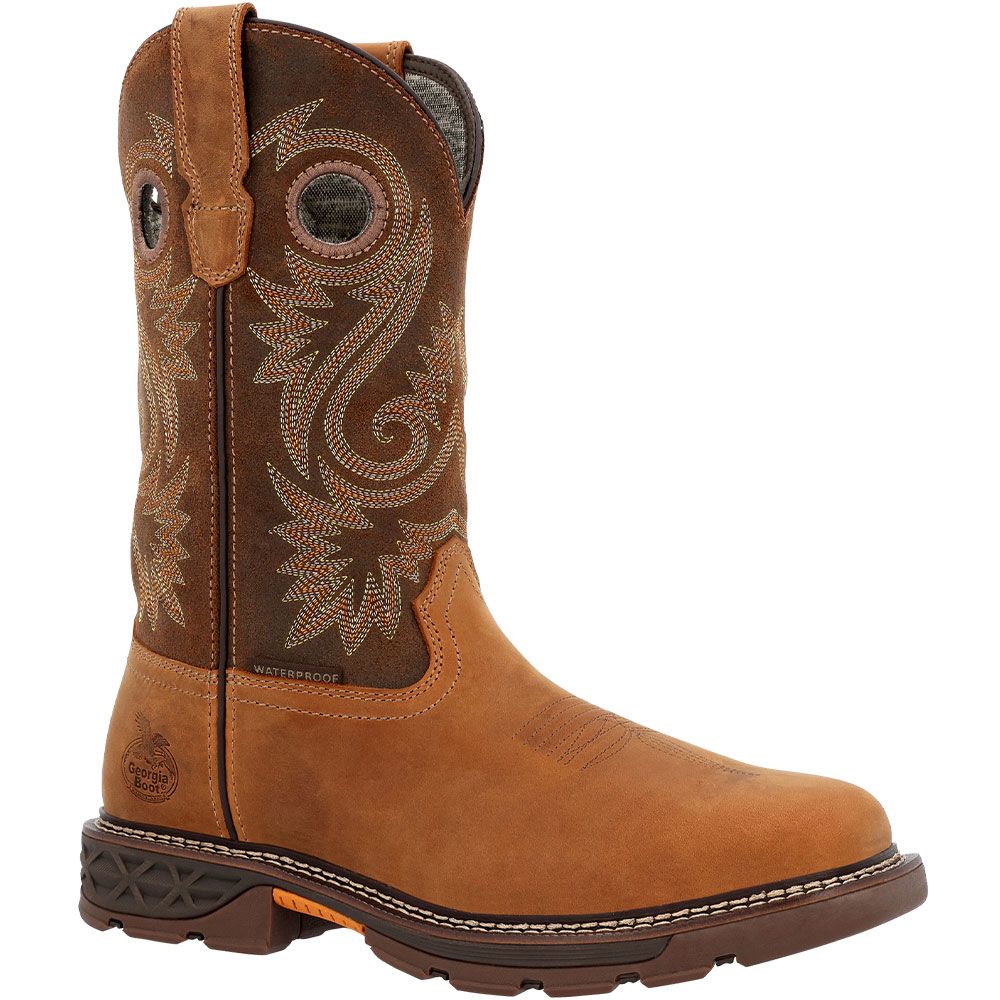Georgia Boot Carbo-Tec GB00621 11" Western Boots - Mens Brown
