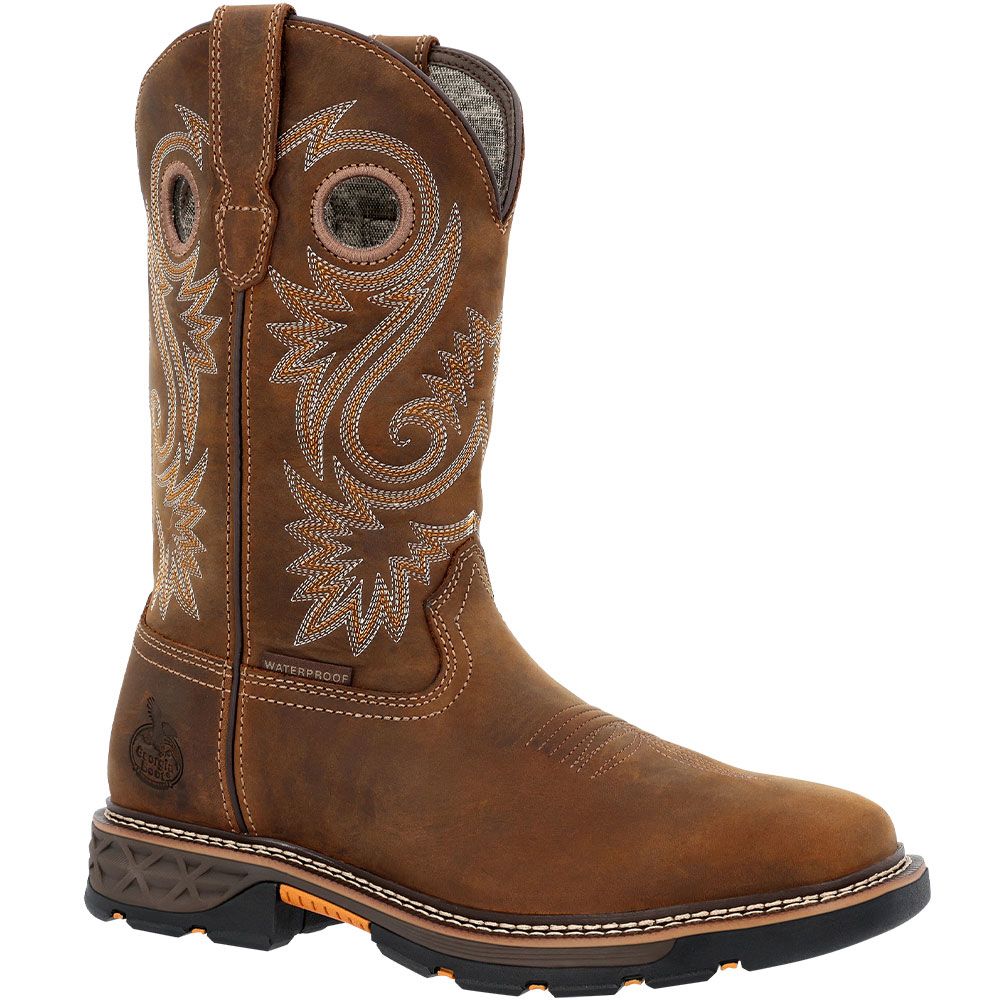 Georgia Boot Carbo-Tec GB00622 11" Western Boots - Mens Brown