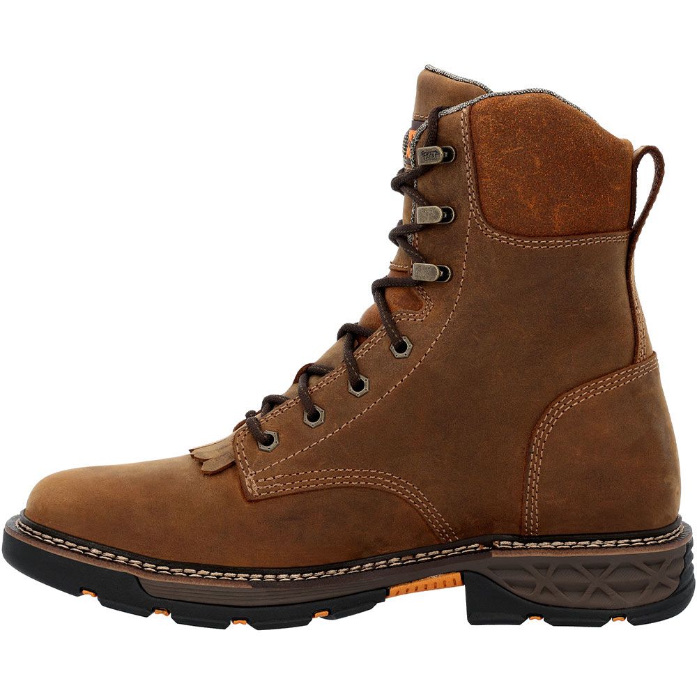 Georgia Boot Gb00623 8" Wp Non-Safety Toe Work Boots - Mens Brown Back View