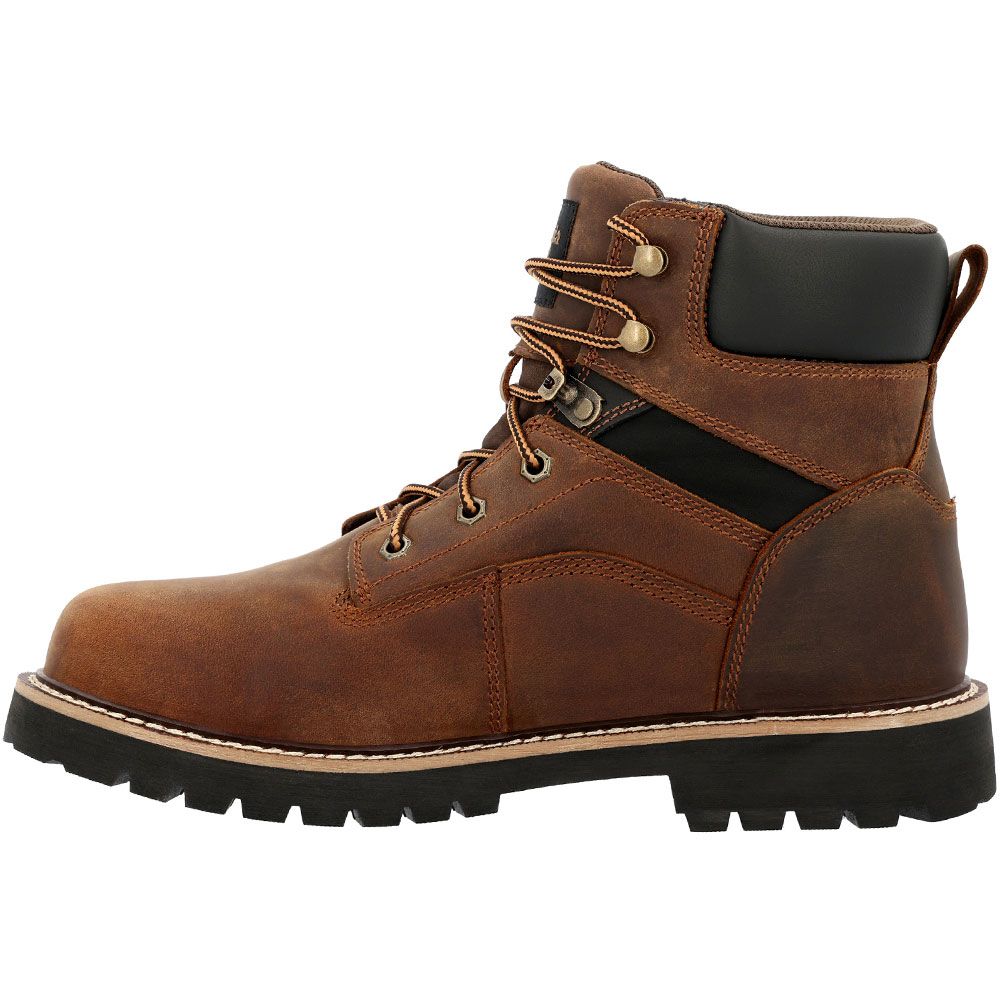 Georgia Boot Core 37 GB00635 6" Non-Safety Toe Work Boots - Mens Brown Back View
