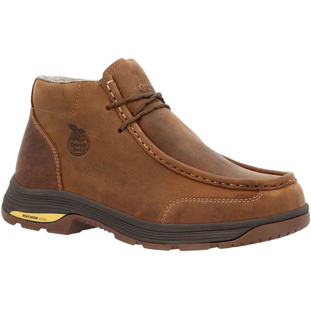 Georgia Boot Athens Superlyte GB00647 Safety Toe Work Shoes - Mens Brown