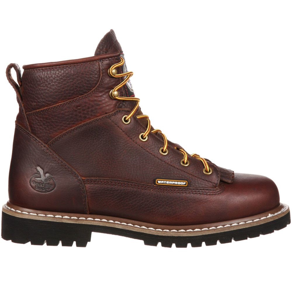 Georgia Boot Gbot052 Non-Safety Toe Work Boots - Mens Chocolate Side View