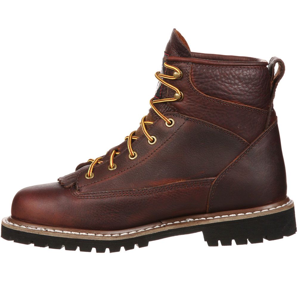 Georgia Boot Gbot052 Non-Safety Toe Work Boots - Mens Chocolate Back View