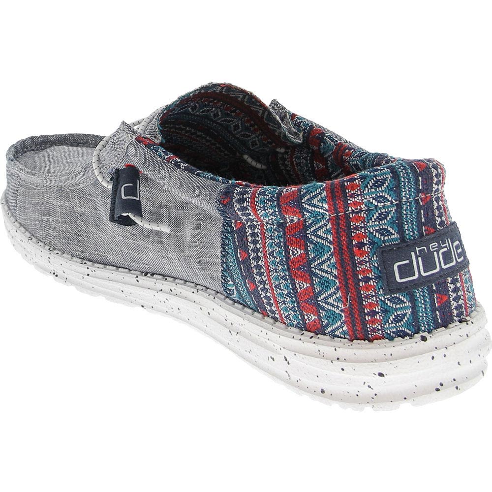 Hey Dude Wally Funk Casual Shoes - Mens Jacquard Tribe Back View