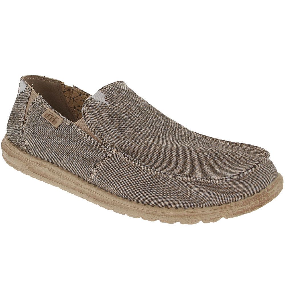 Hey Dude Chan Stretch Slip On Casual Shoes - Mens Beige
