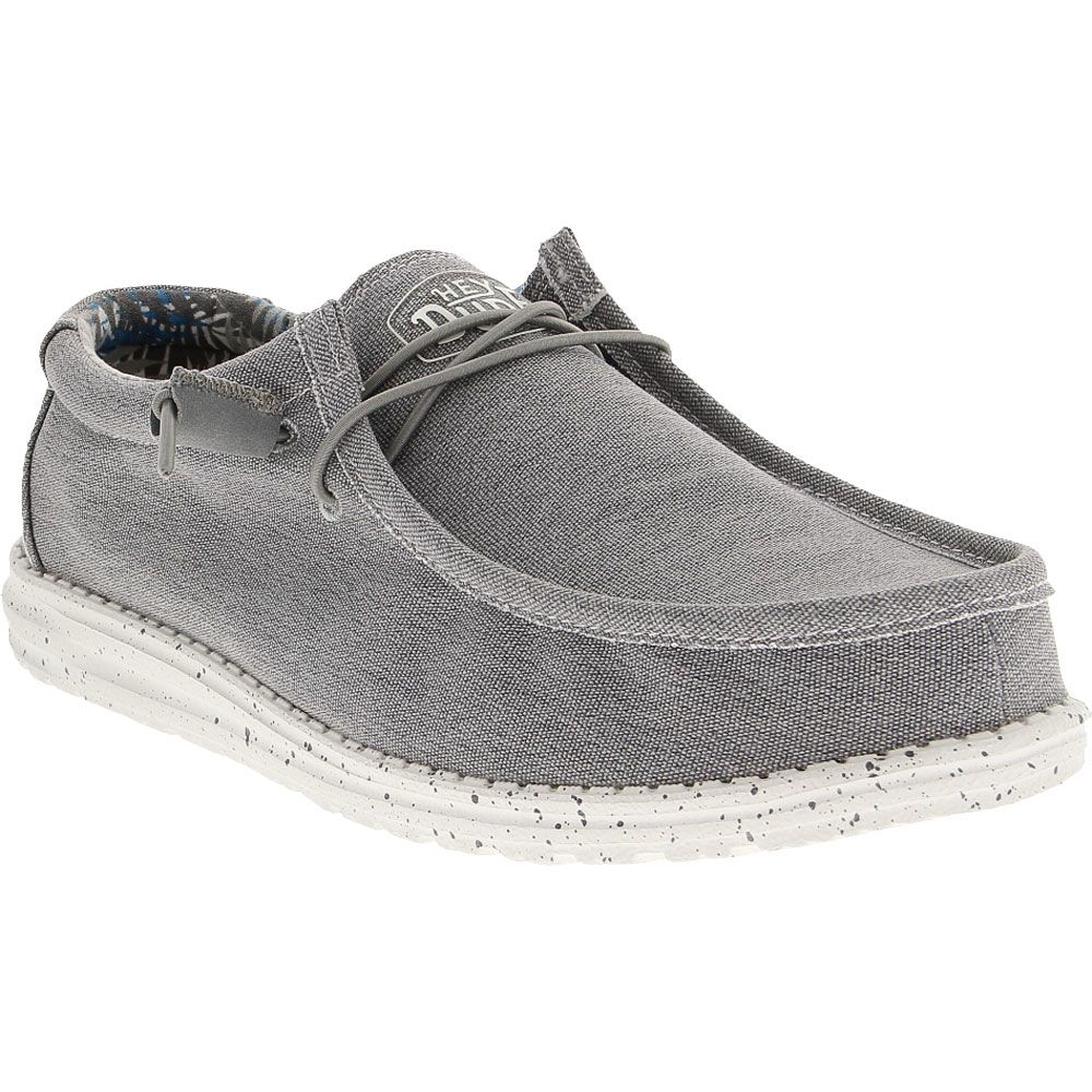 Hey Dude Wally Stretch Casual Shoes - Mens Iron