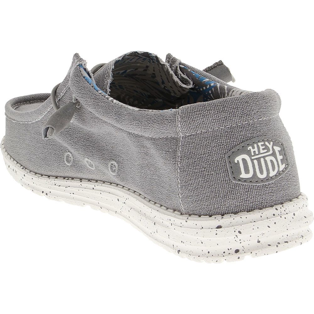 Hey Dude Wally Stretch Casual Shoes - Mens Iron Back View