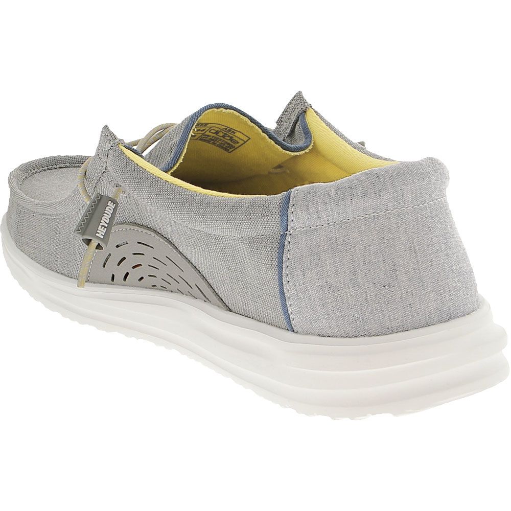 Hey Dude Wally Free Casual Shoes - Mens Ash Back View