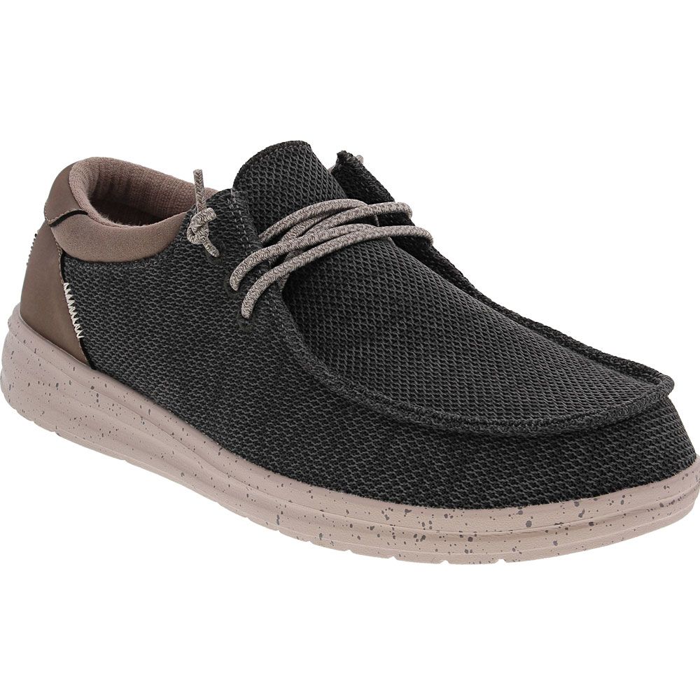 Hey Dude Paul Sox Lace Up Casual Shoes - Mens Olive
