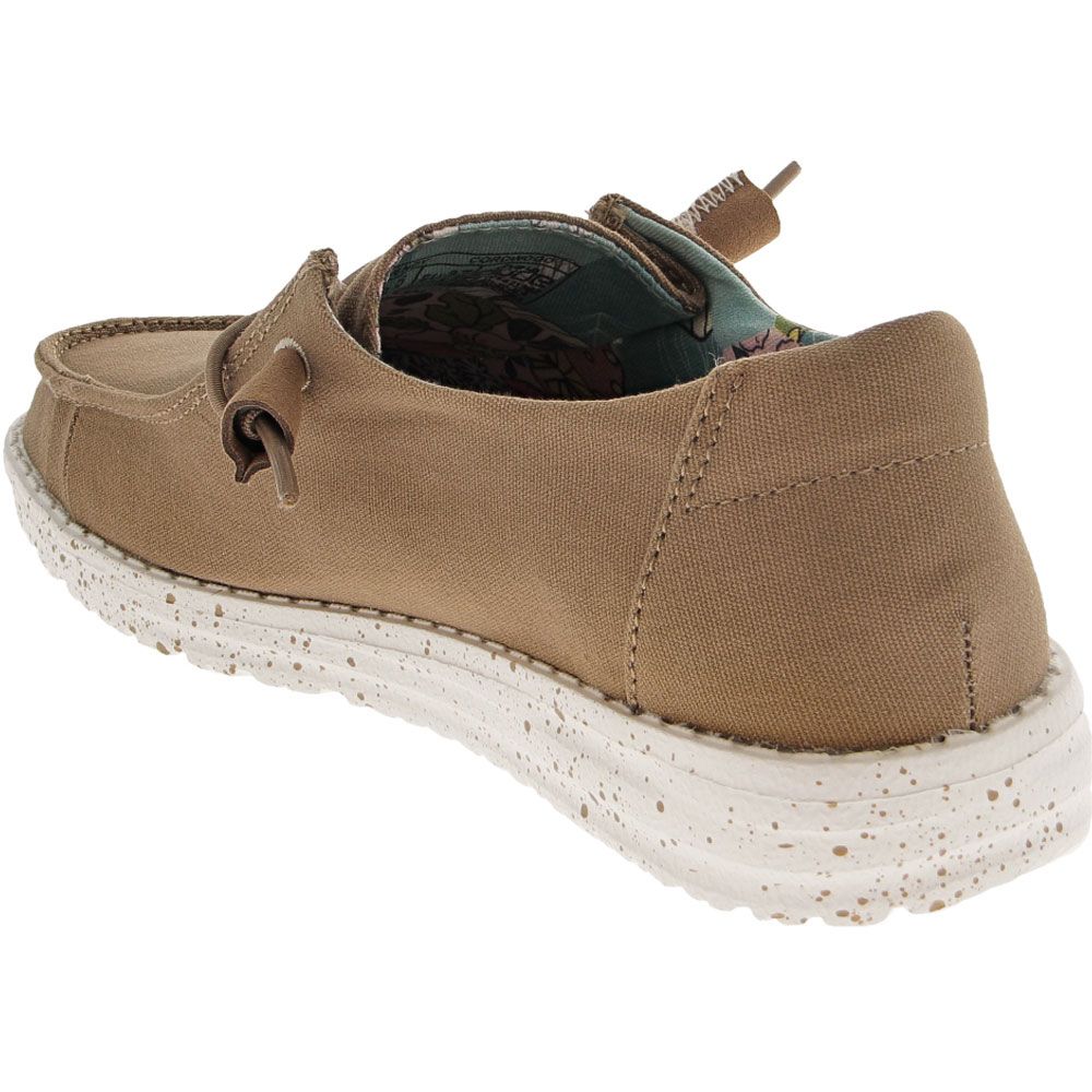 Hey Dude Wendy Cordwood Slip on Casual Shoes - Womens Brown Back View
