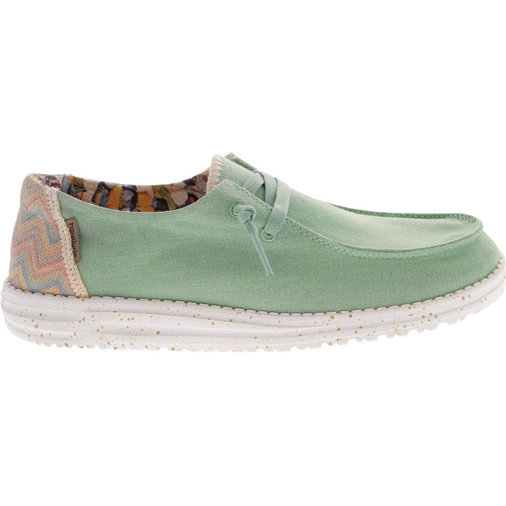 Hey Dude Wendy Casual Slip on Shoes - Womens Mint Side View