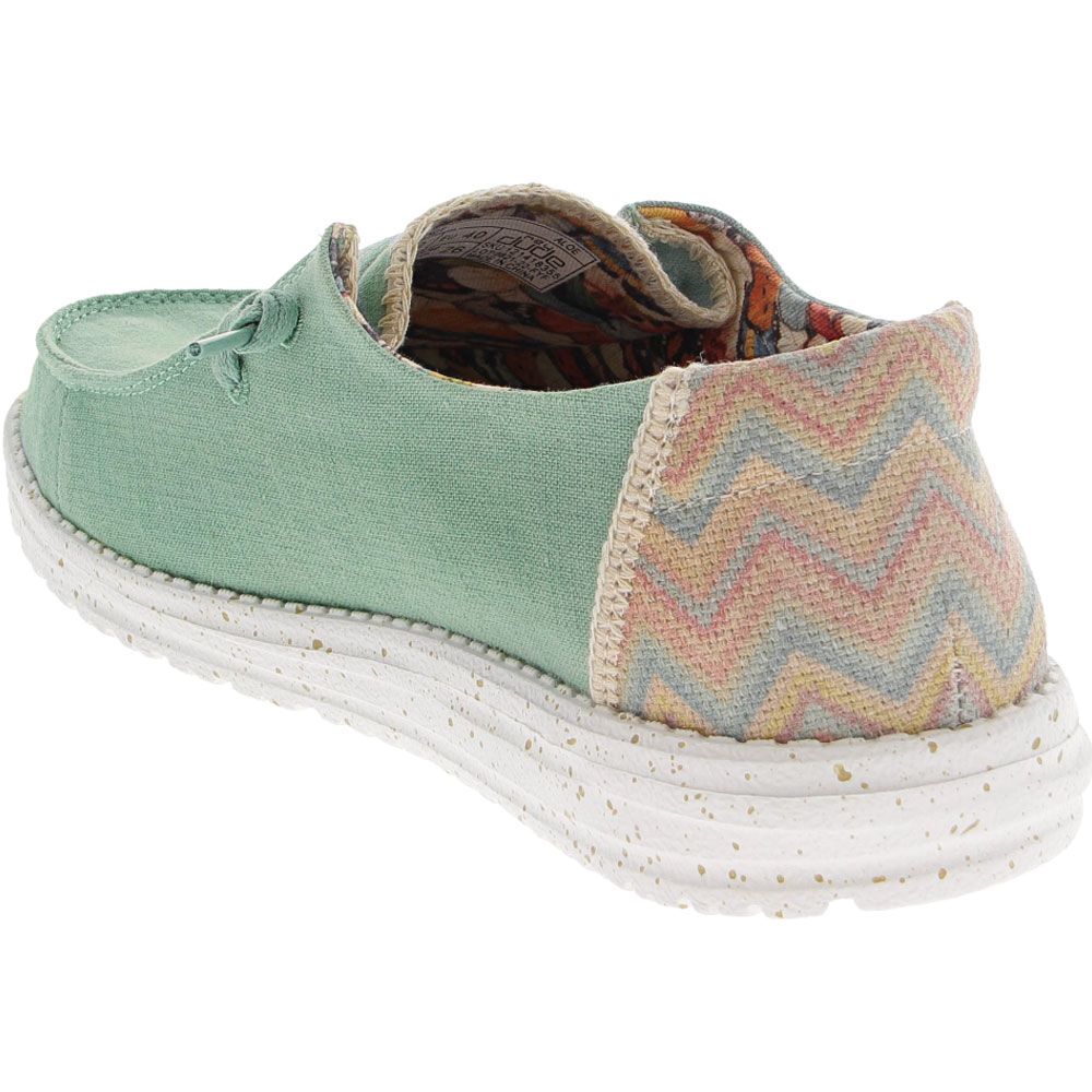 Hey Dude Wendy Casual Slip on Shoes - Womens Mint Back View