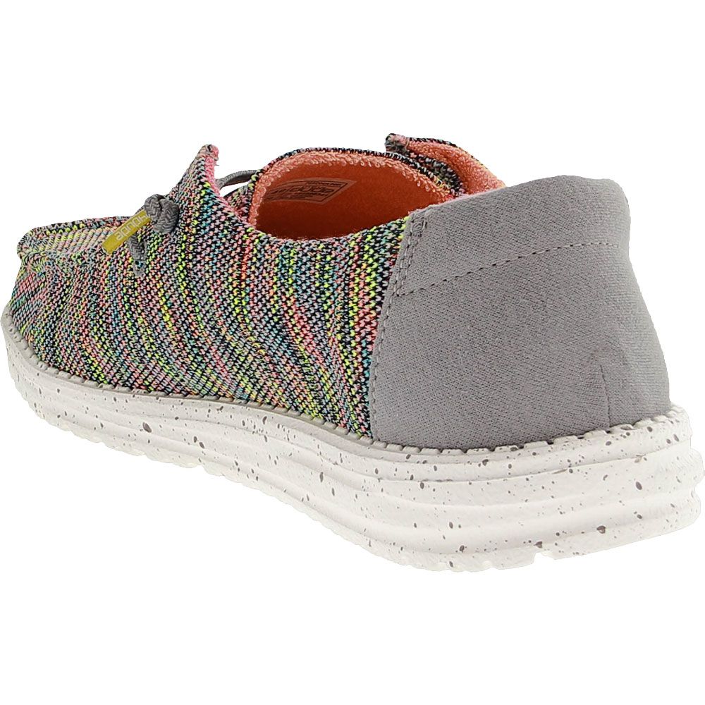 Hey Dude Wendy Sox Casual Shoes - Womens Peacock Pink Back View