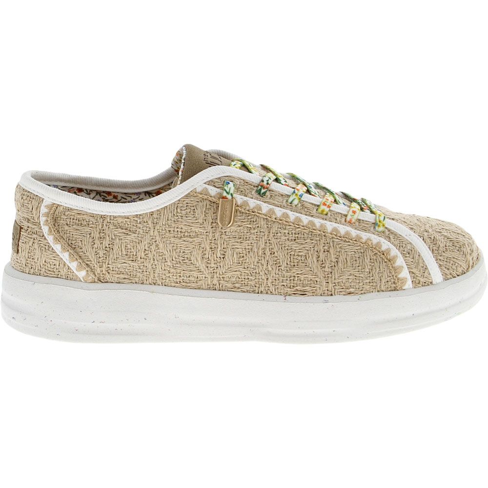 Hey Dude Karina Knit Slip on Casual Shoes - Womens Nut Side View