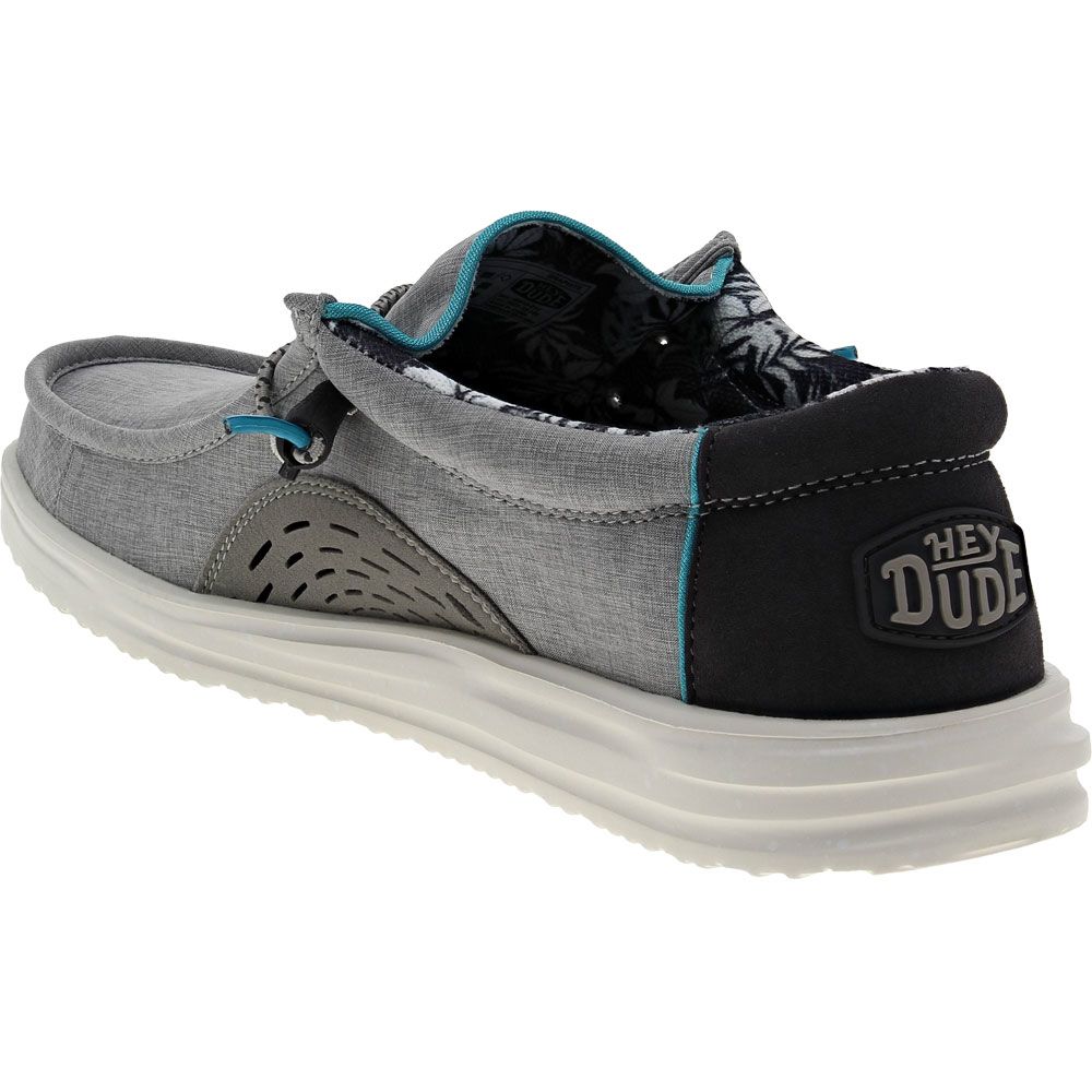Hey Dude Wally H2O Casual Shoes - Mens Graphite Back View