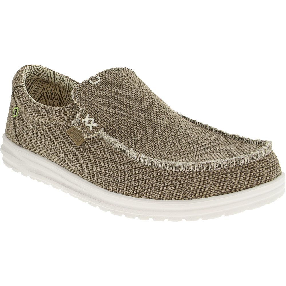 Hey Dude Mikka Braided Slip On Casual Shoes - Mens Fossil Tan