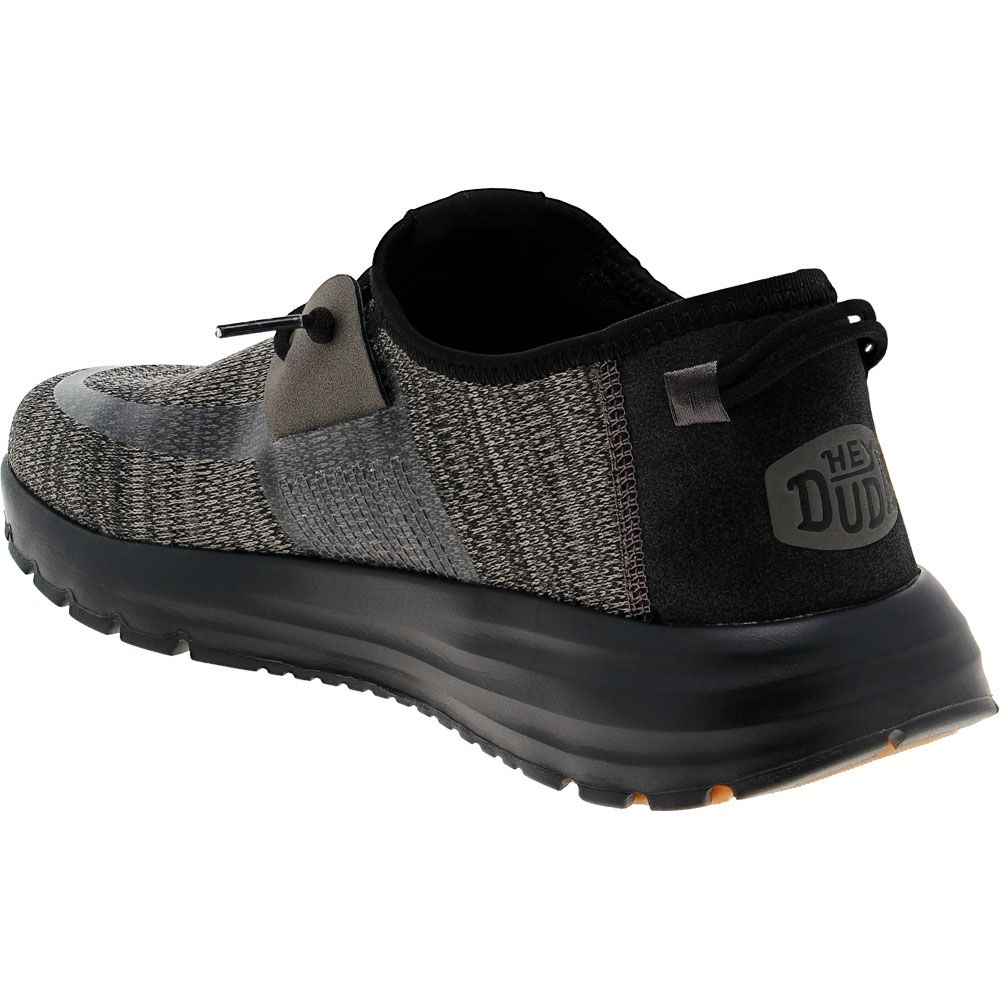 Hey Dude Sirocco Black Night Casual Shoes - Mens Black Night Back View