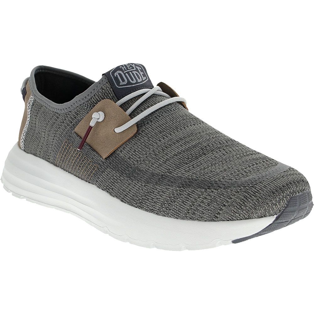 Hey Dude Sirocco Grey Casual Shoes - Mens Grey Mix