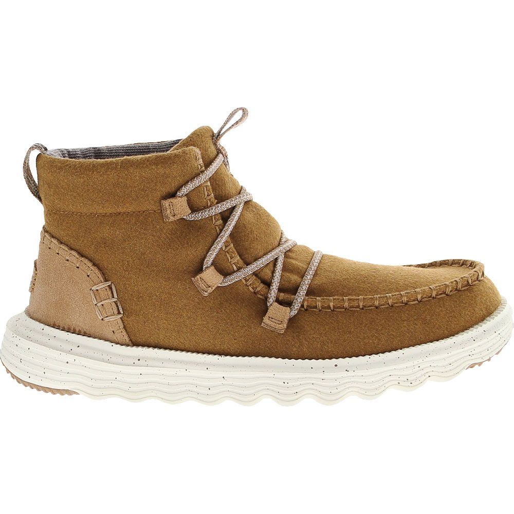 Hey Dude Reyes Boot Wool Cognac Casual Boots - Womens Cognac Side View
