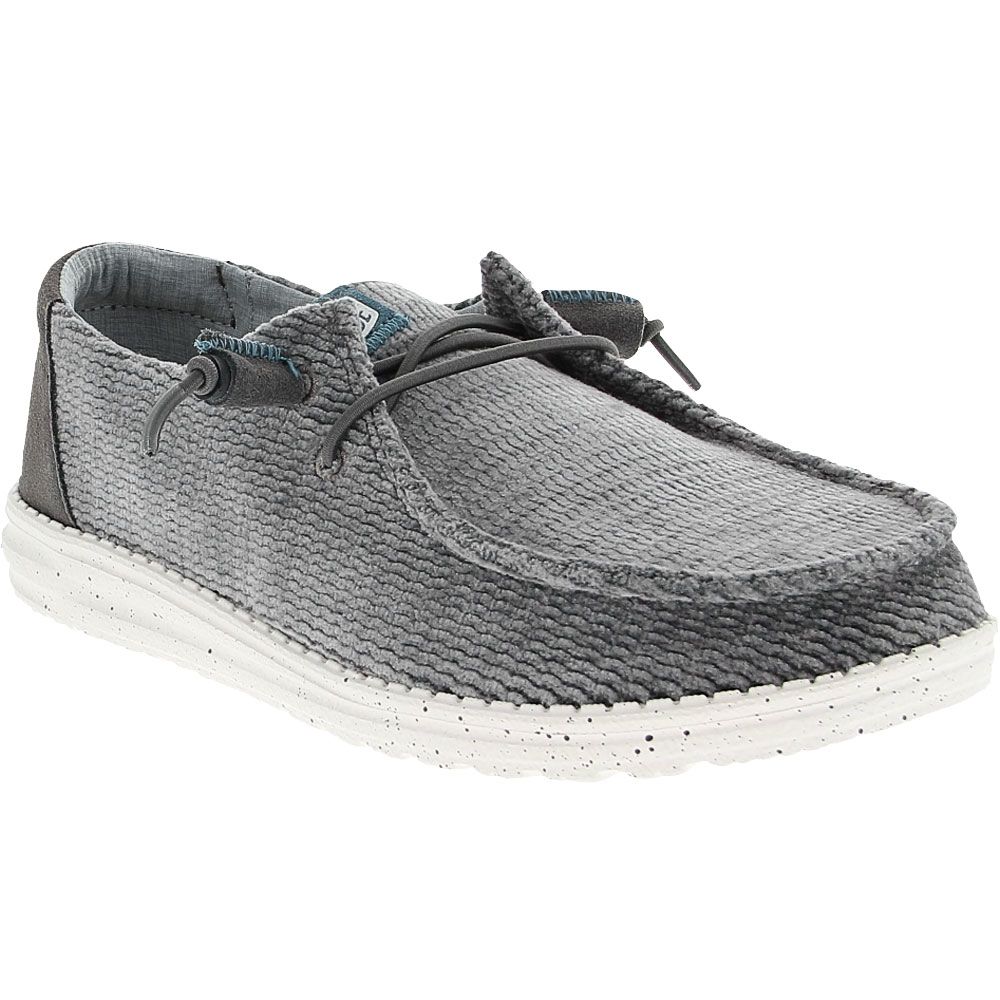 Hey Dude Wendy Wave Corduroy Casual Shoes - Womens Charcoal
