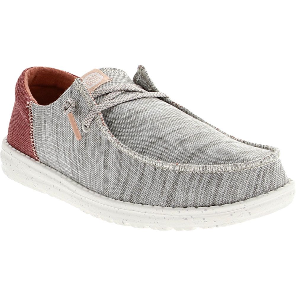Hey Dude Wendy Funk Jersey Light Grey Casual Shoes - Womens Light Grey