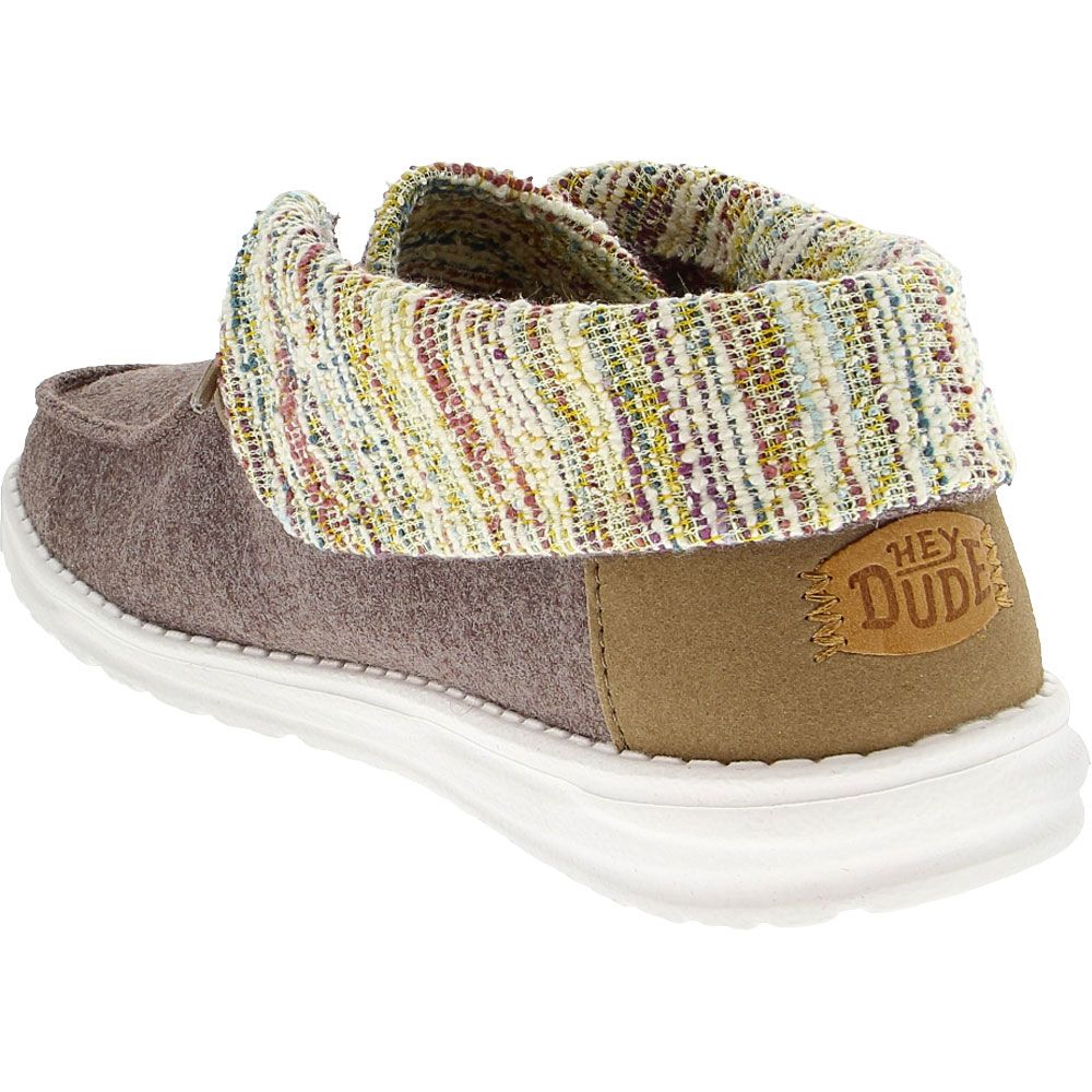 Hey Dude Wendy Fold Baja Casual Shoes - Womens Brown Back View