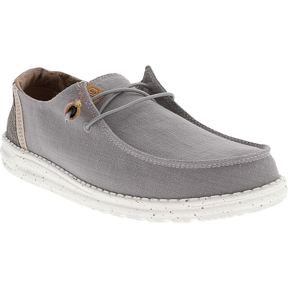 Hey Dude Wendy Washed Canvas Casual Shoes - Womens Grey Multi