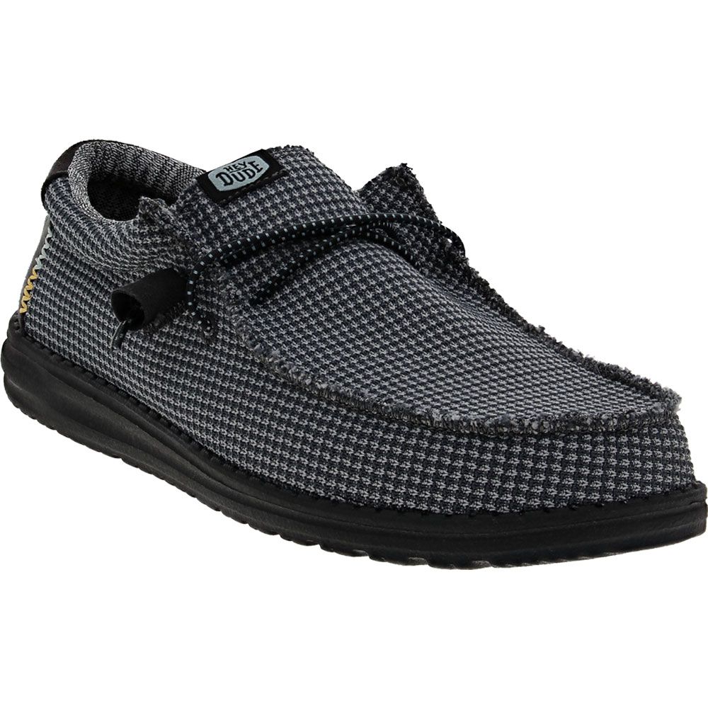 Hey Dude Wally Sport Mesh Casual Shoes - Mens Charcoal